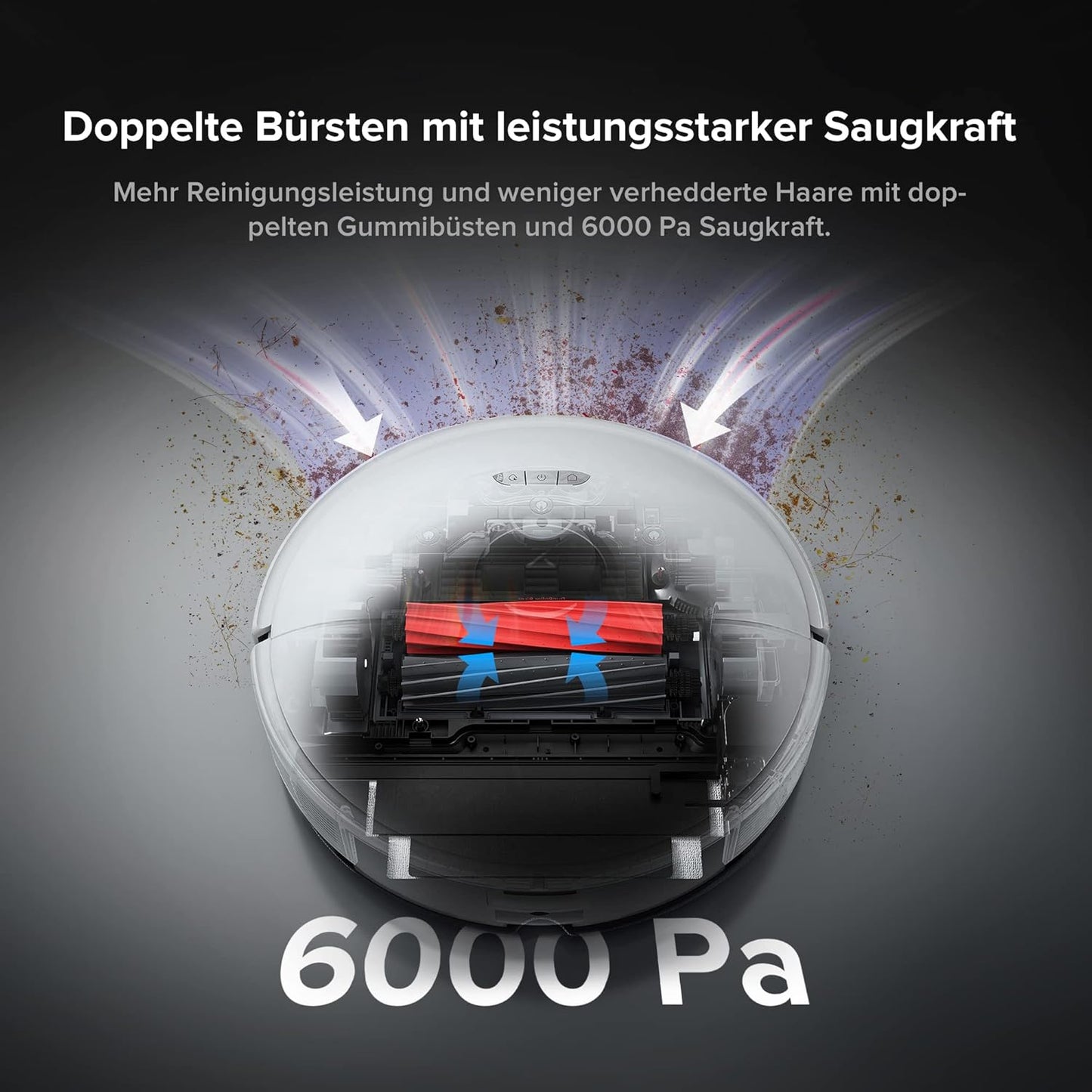 Roborock S8 Pro Ultra – Saug- & Wischroboter mit All-in-One-Station | 6000 Pa Power | Selbstentleerung & Selbstreinigung | LiDAR & 3D-Hinderniserkennung